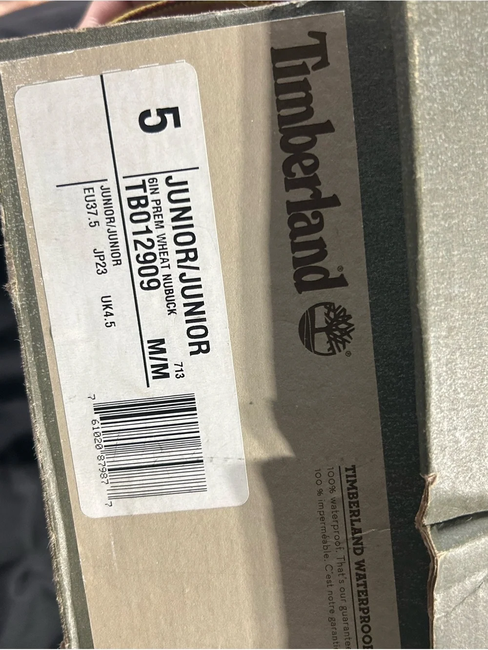 Timberland Wheat Nubuck Work Boots with Brown Collar